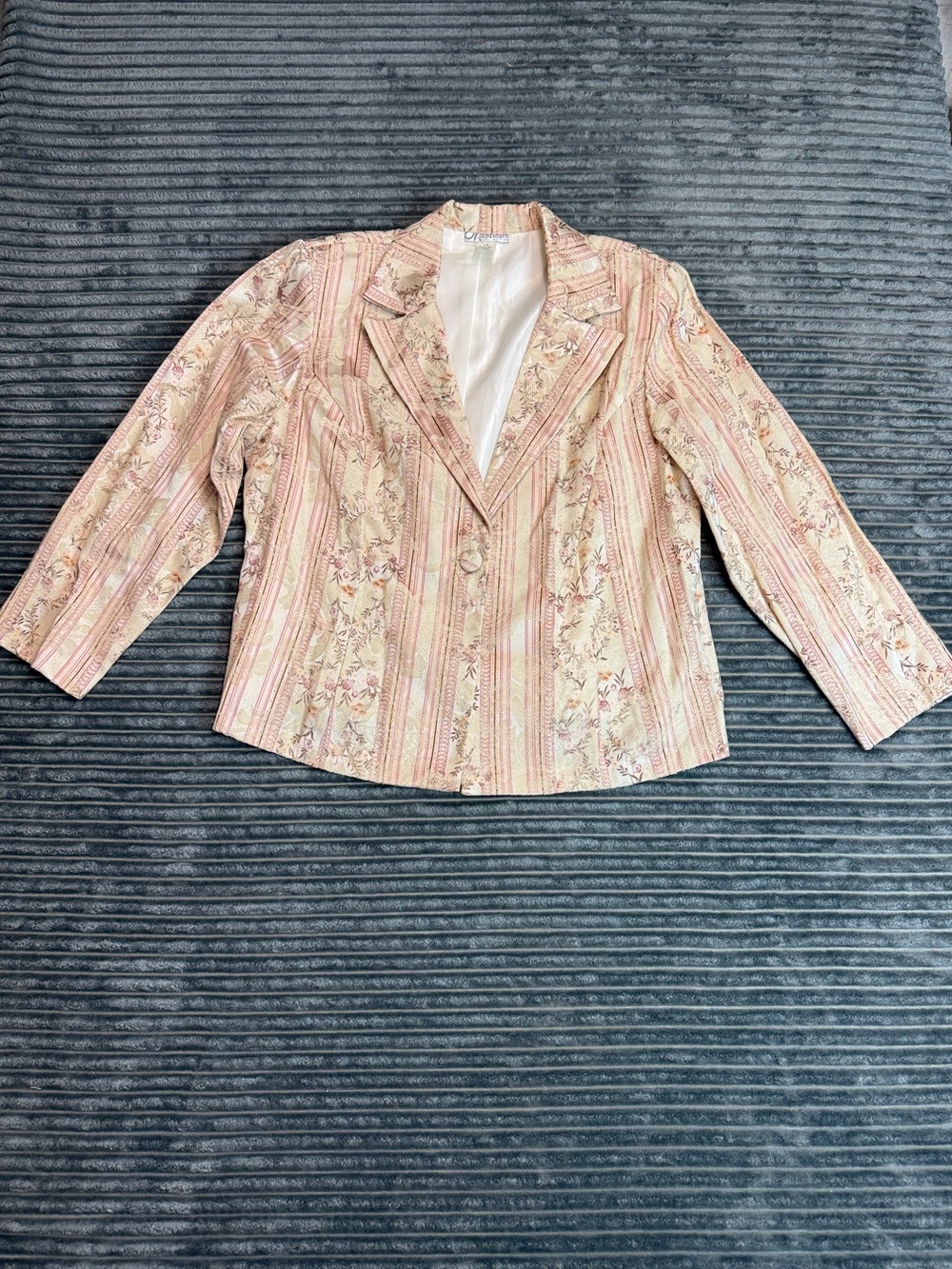 Vtg Dress Barn Floral Blazer size 1X